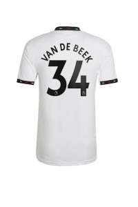 Fotbalové Dres Manchester United Donny van de Beek #34 Venkovní Oblečení 2022-23 Krátký Rukáv